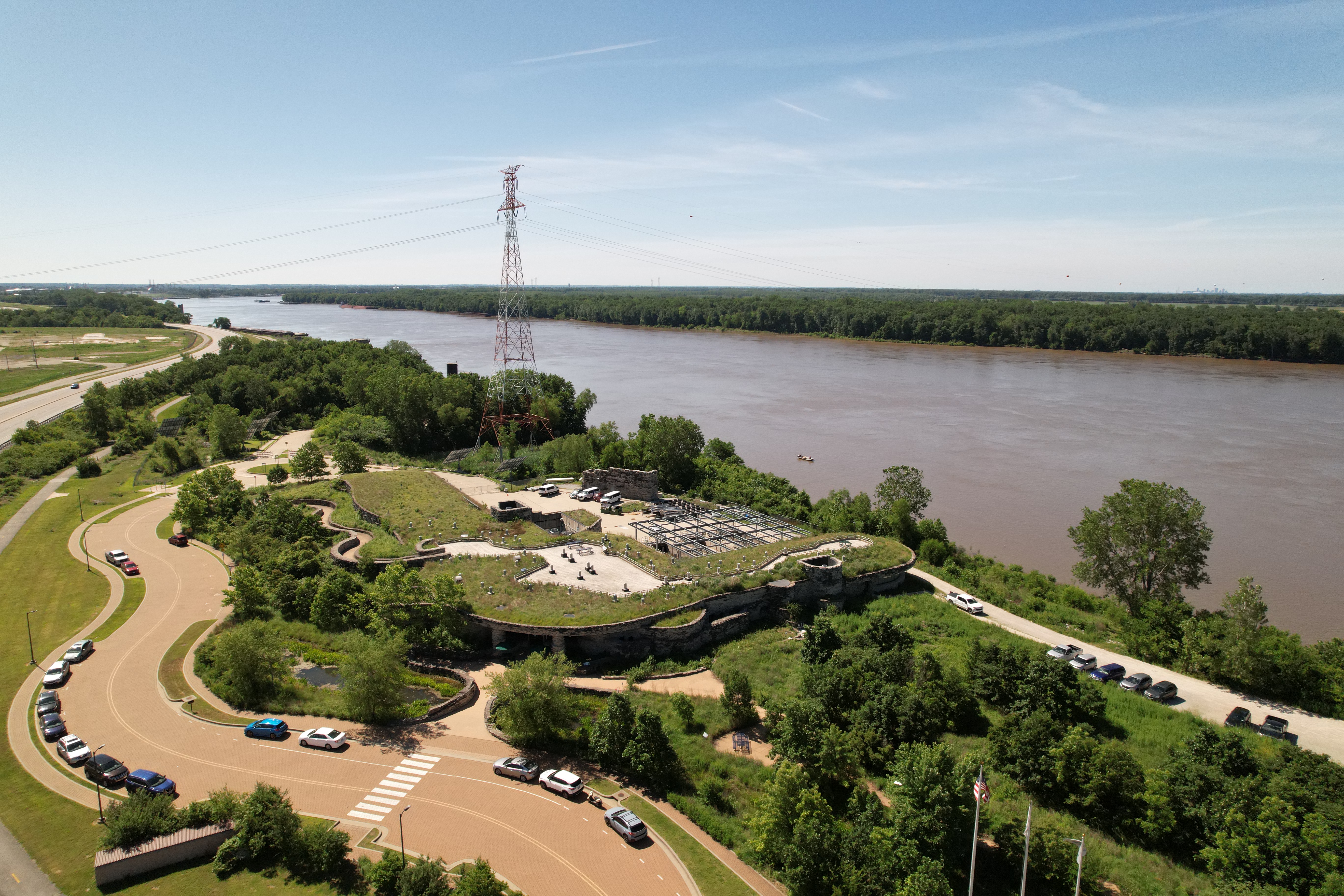 field station arial view